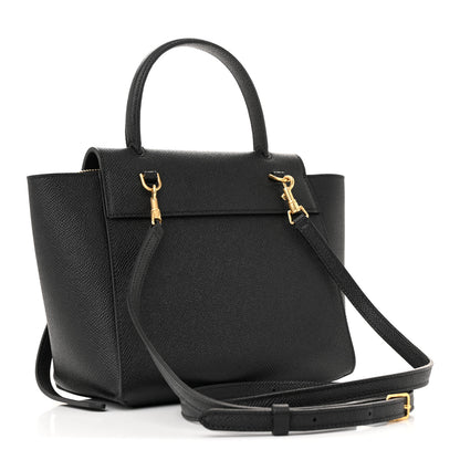 Celine Grained Calfskin Nano Belt Bag Black 3 of 12