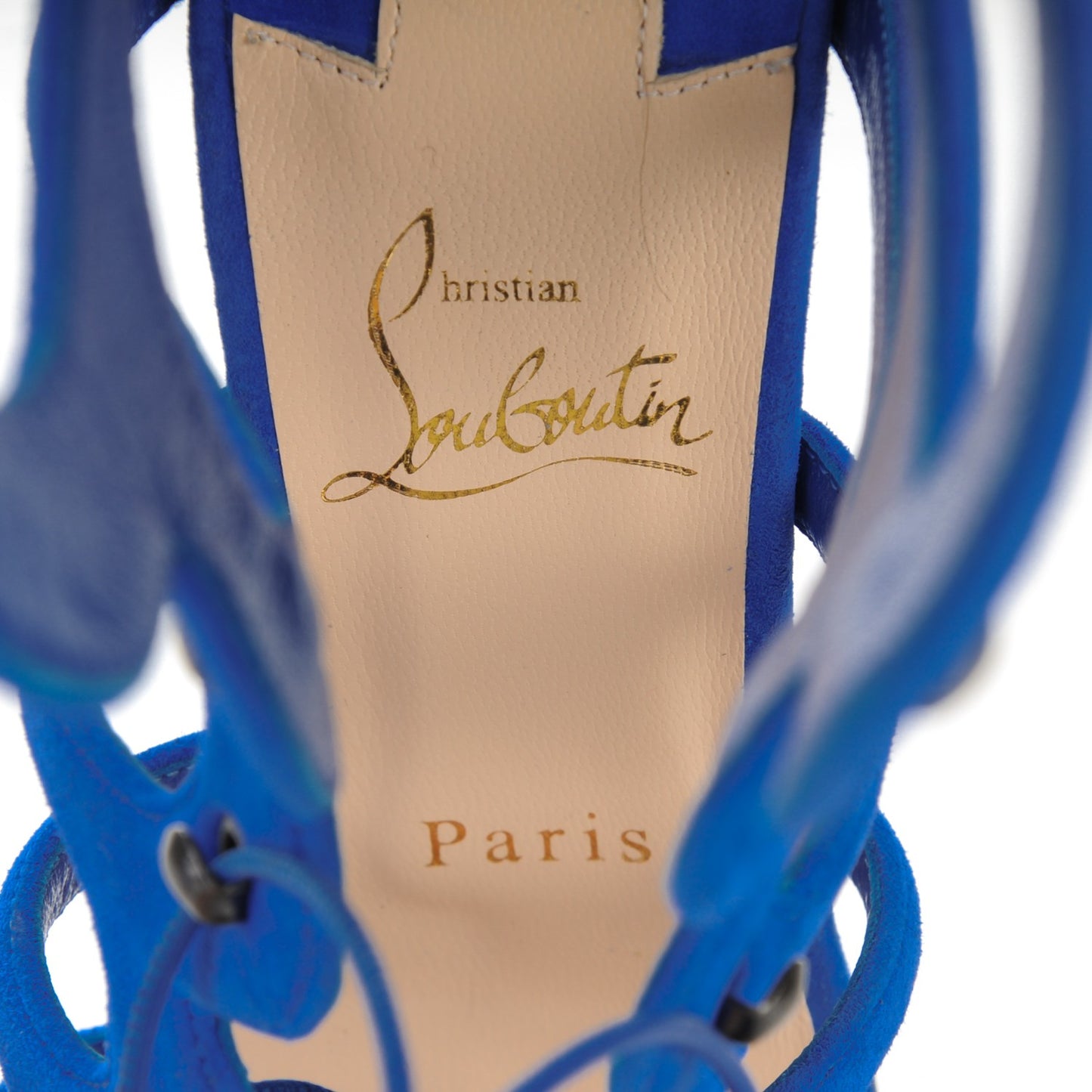 Suede Amazoulo 100 Lace Up Sandals 37 Electric