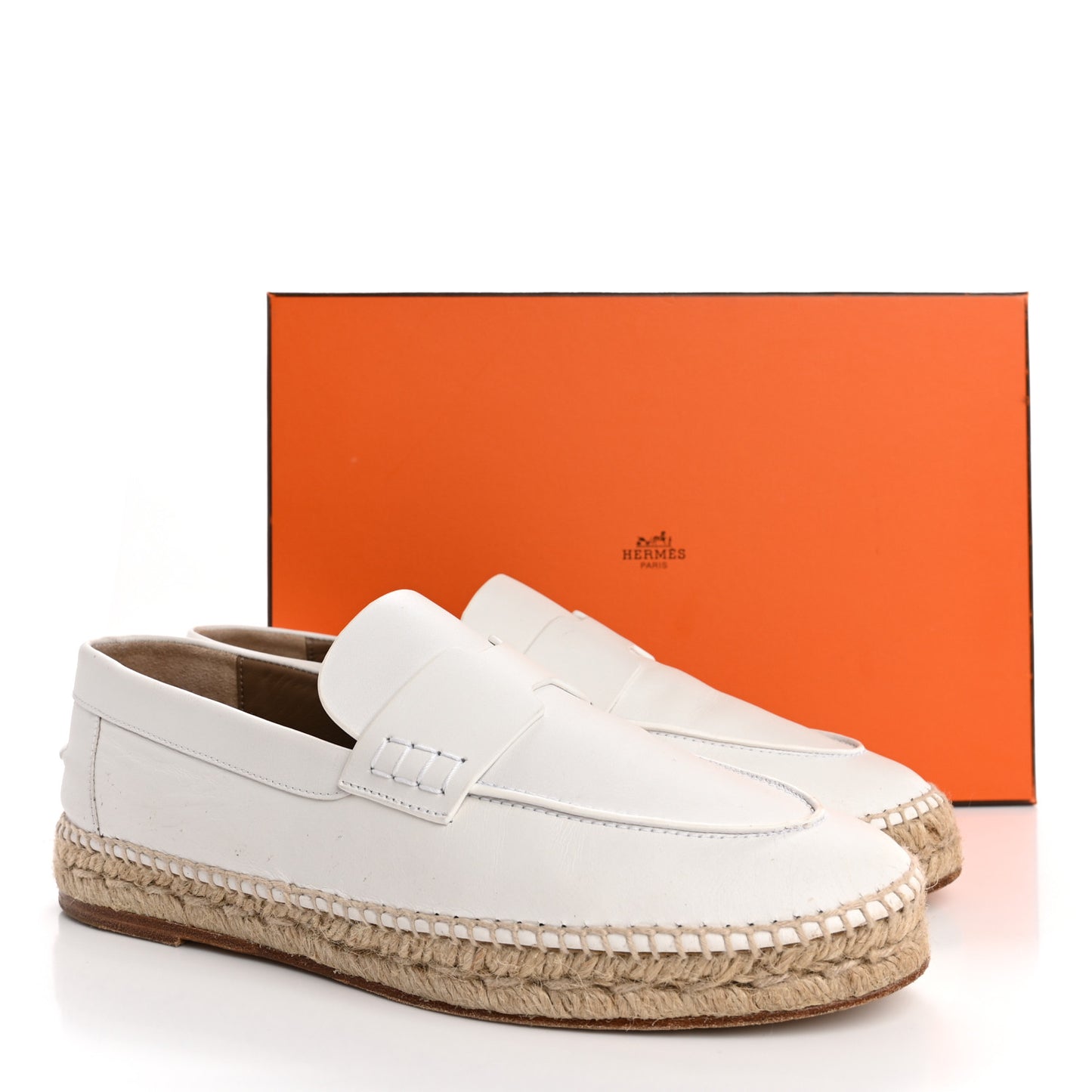 Calfskin Womens Trip Espadrilles 39 White