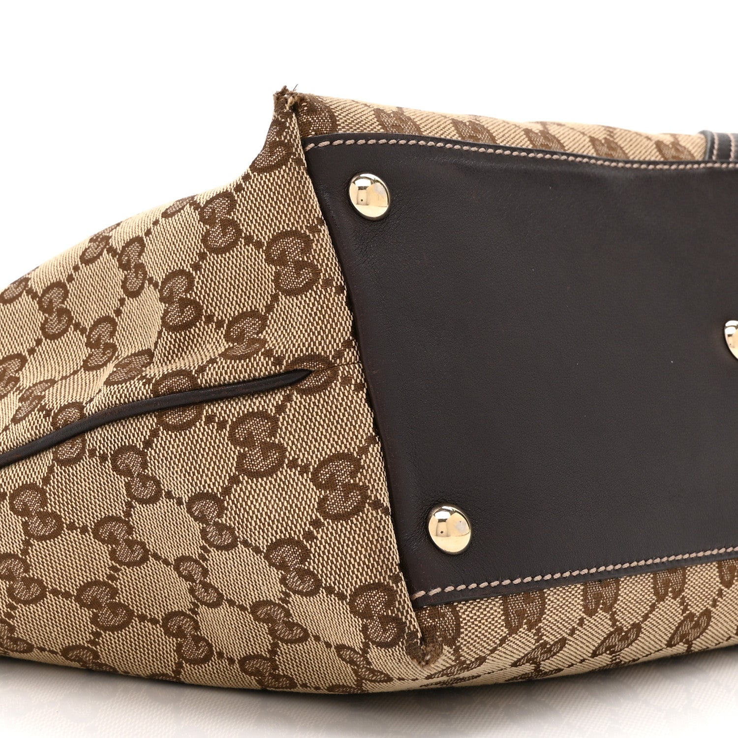Gucci Monogram Medium New Britt Tote Brown 10 of 15