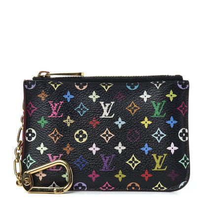 Louis Vuitton Monogram Multicolor Key Pouch Black Grenade 1 of 6