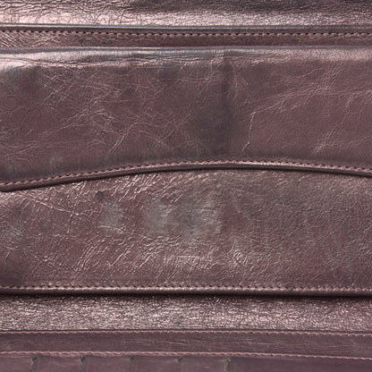 Chanel Metallic Aged Calfskin Quilted Reissue Long Flap Wallet Purple 9 of 12