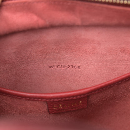 Celine Drummed Calfskin Nano Luggage Ruby 7 of 10