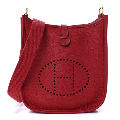 Hermes Taurillon Maurice Evelyne TPM Rouge Piment 1 of 10