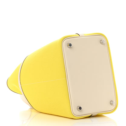Hermes Toile Goeland Swift Cargo Picotin Lock 18 Jaune Citron Nata 4 of 11