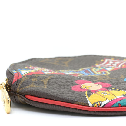 Louis Vuitton Monogram 2020 Christmas Animation Bumper Cars Round Coin Purse Coquelicot 5 of 10