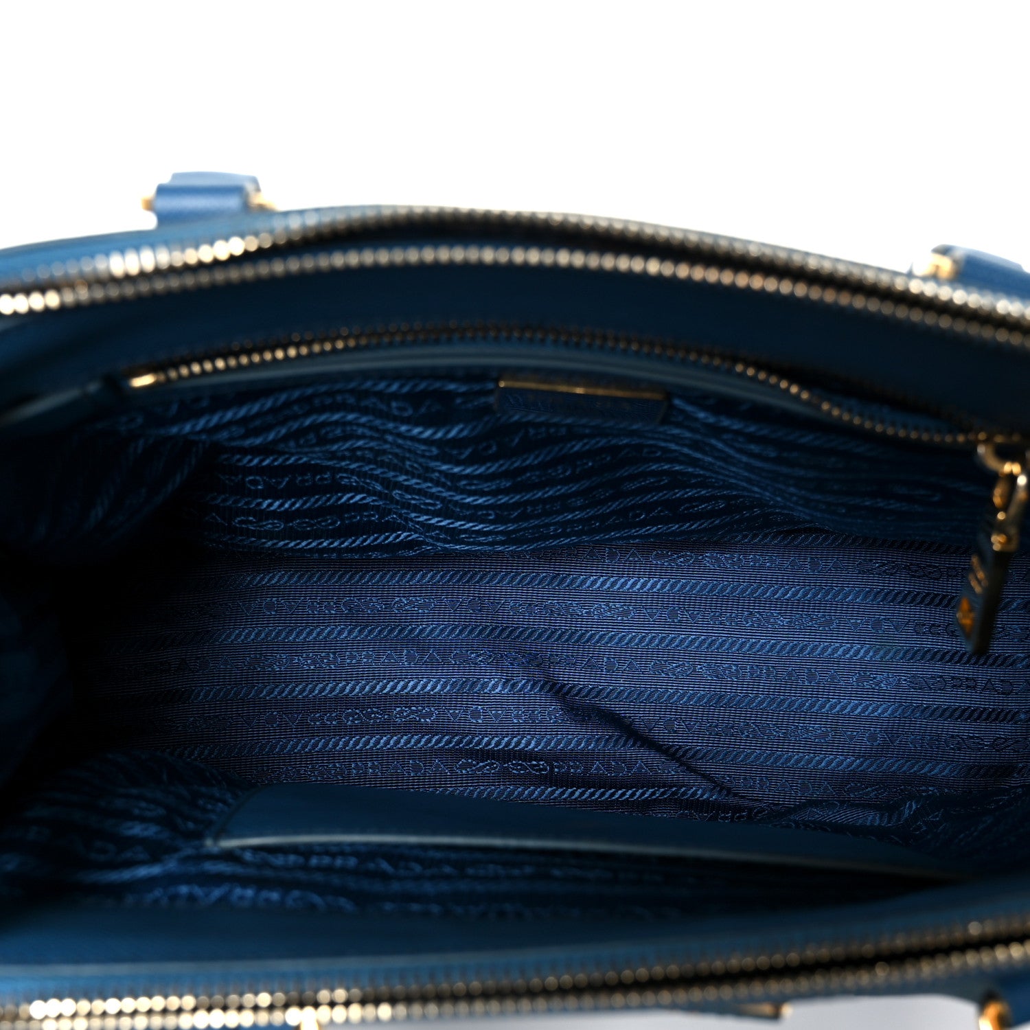 Tom Tom　超美品　PRADA  ラウンドファスナー　COBALTO Prada Cobalto Vitello Move Leather Lampo Wallet 1ML225 | Yoogi's