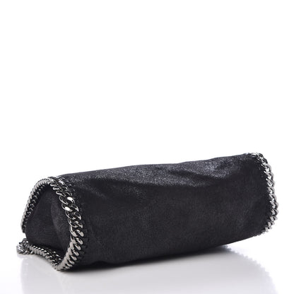 Stella McCartney Shaggy Deer Mini Falabella Fold Over Tote Black 5 of 8
