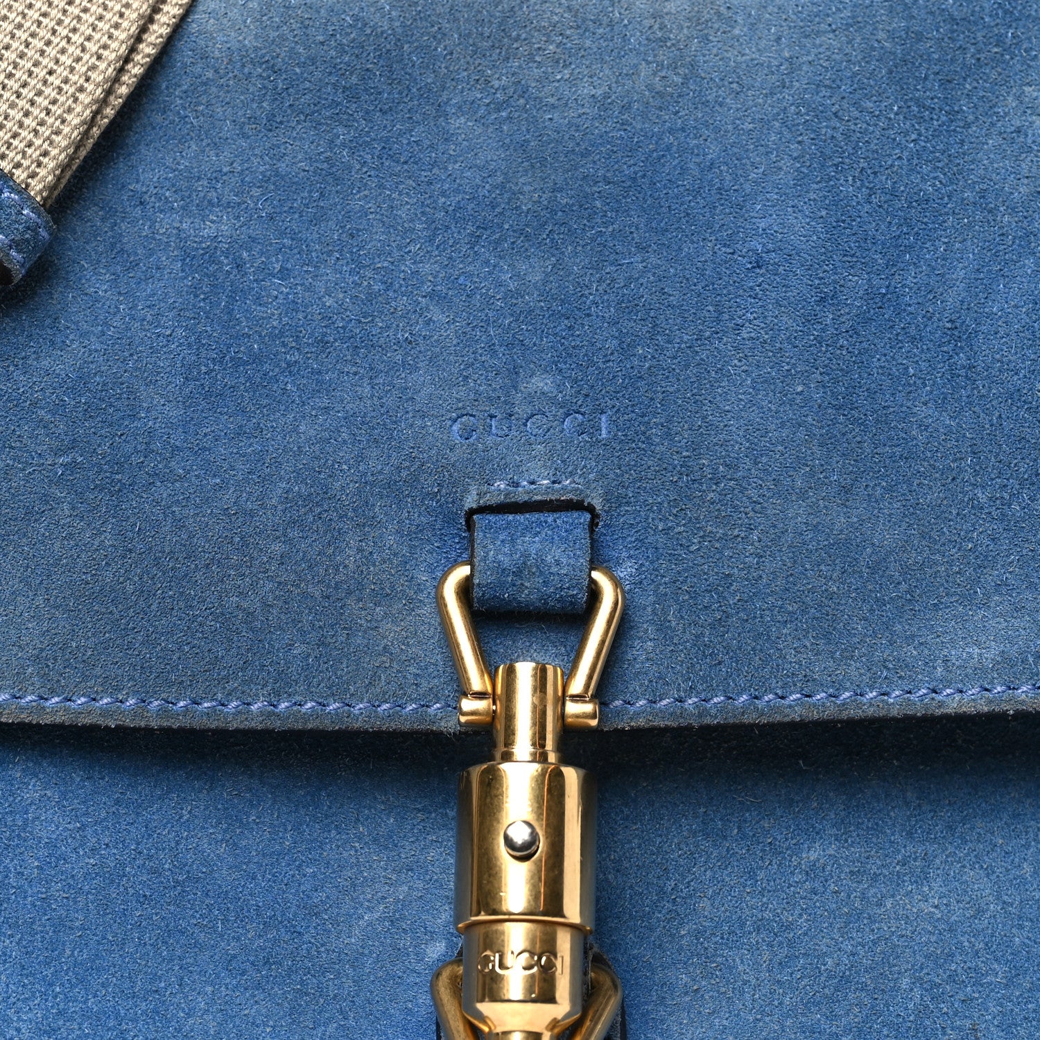 Gucci Soft Suede Small Jackie Shoulder Bag Cerulean Blue 8 of 12