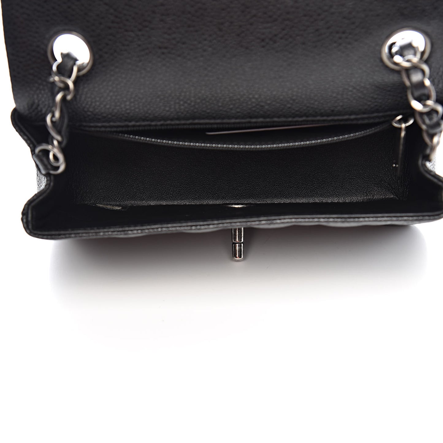 Caviar Quilted Mini Rectangular Flap Black