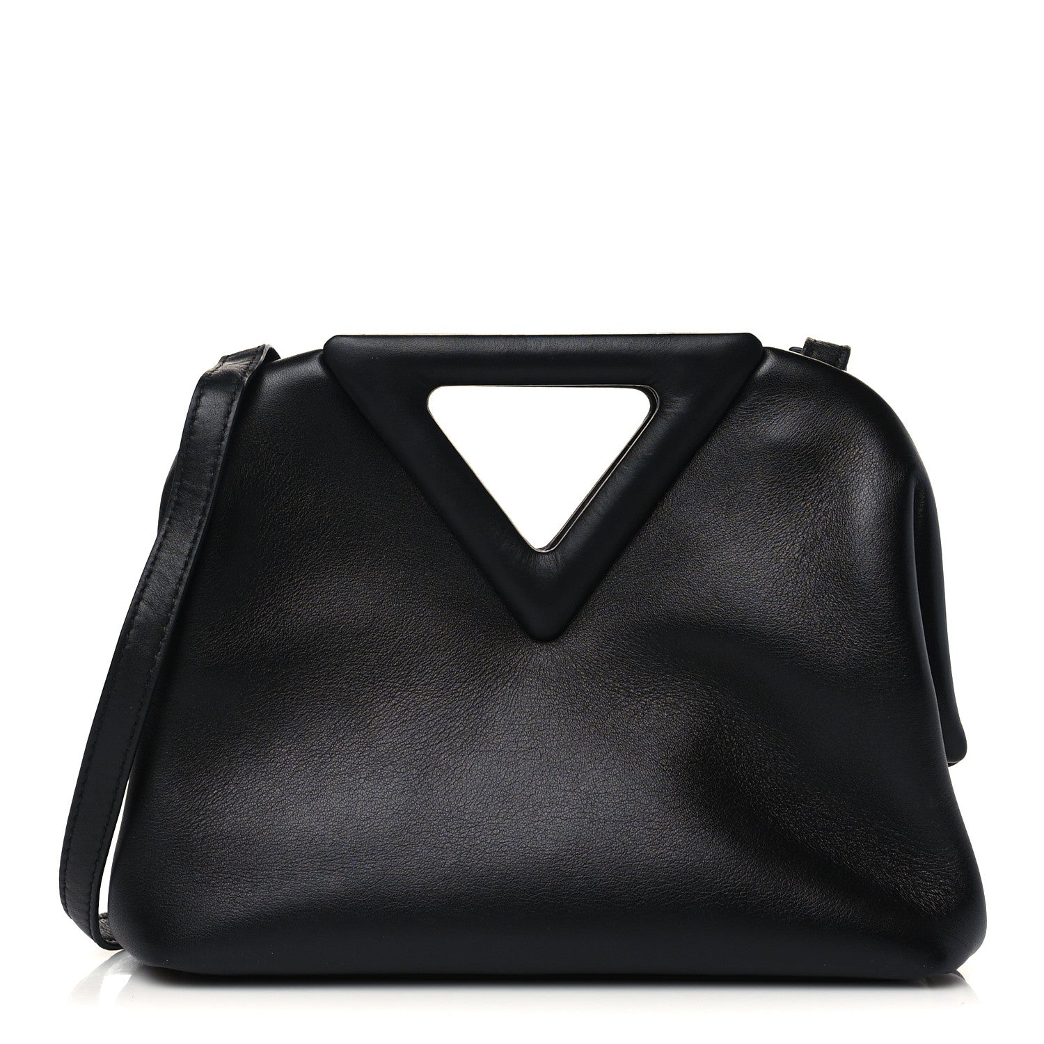 Bottega Veneta Calfskin Small The Point Triangle Bag Black 1 of 5