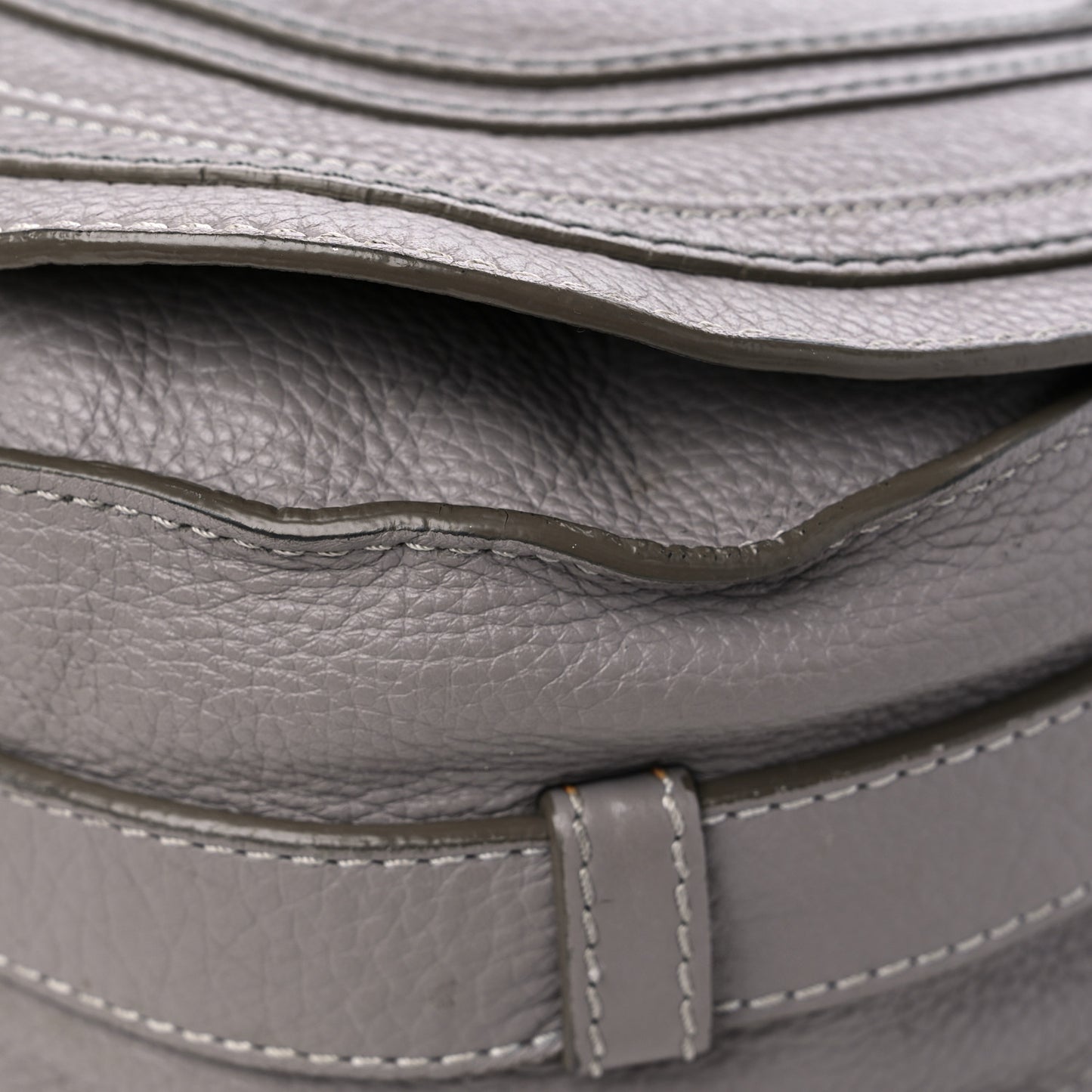 Calfskin Medium Marcie Round Crossbody Bag Cashmere Grey
