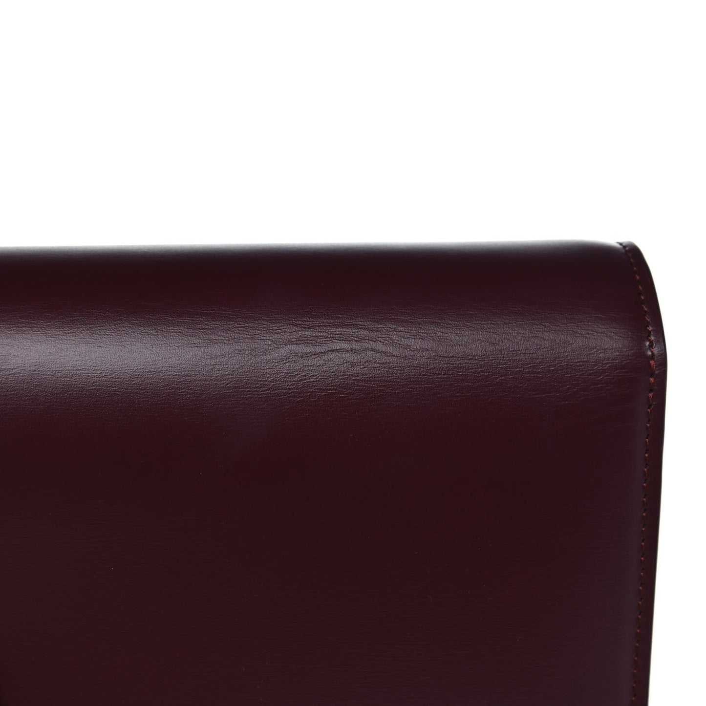 Box Calfskin Teen Classic Box Flap Burgundy