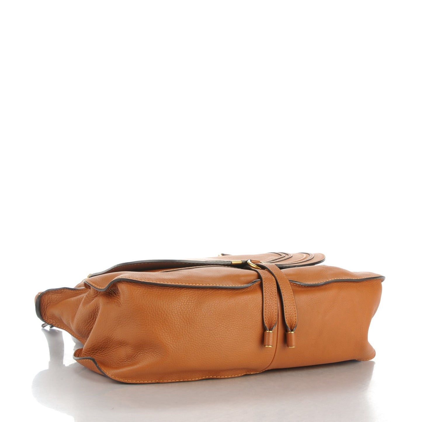 Calfskin Large Marcie Satchel Tan