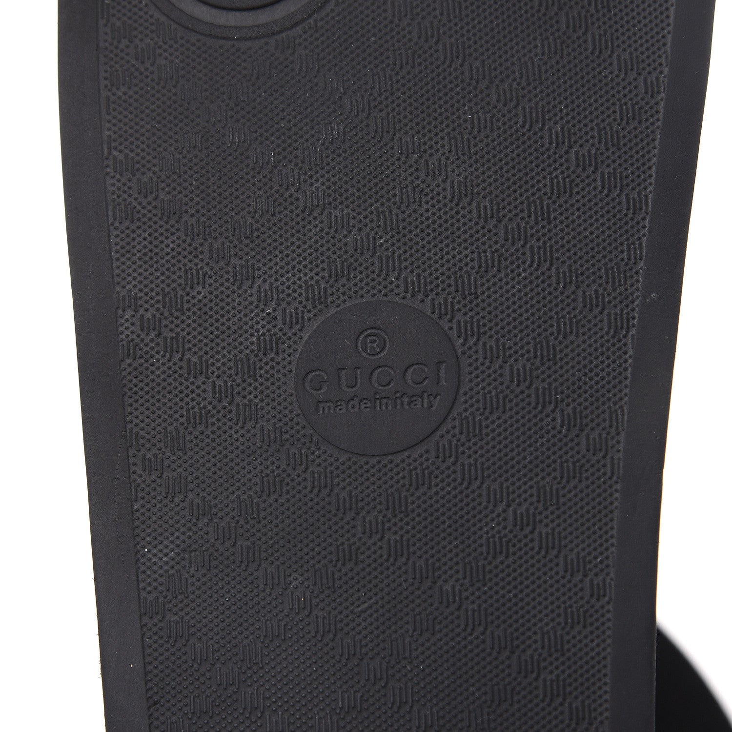 Gucci Rubber Web Mens Pool Slide Sandals 8 Black Green Red 6 of 9