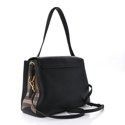 Burberry Derby Calfskin House Check Medium Camberley Black 3 of 11