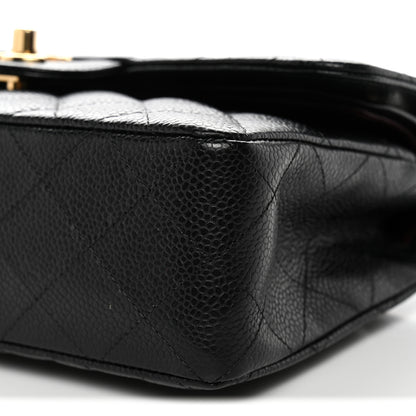 Chanel Caviar Quilted Small Double Flap Black 10 of 11
