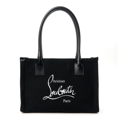 Christian Louboutin Canvas Nastroloubi Small Tote Black 1 of 9