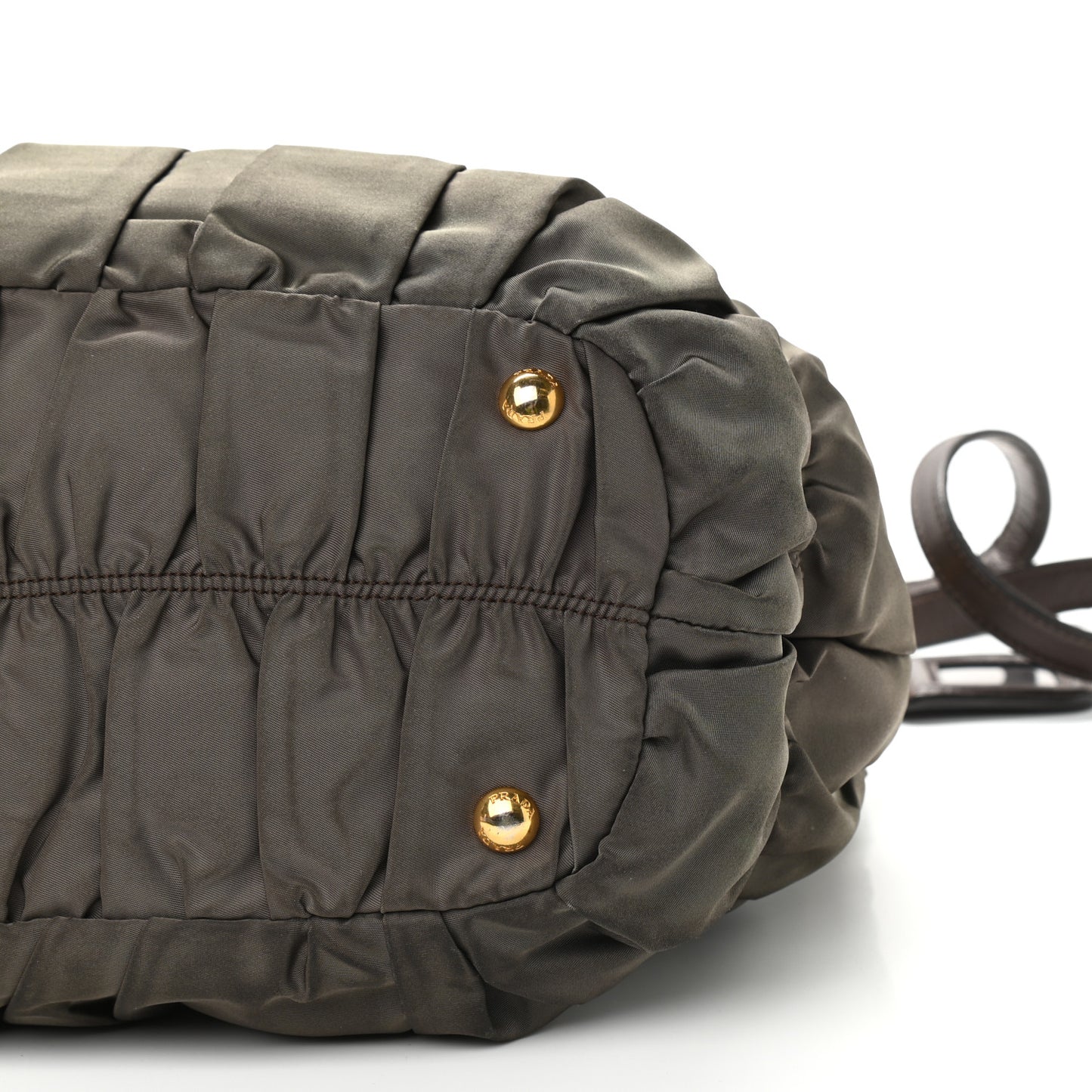 Tessuto Nylon Gaufre Tote Fumo