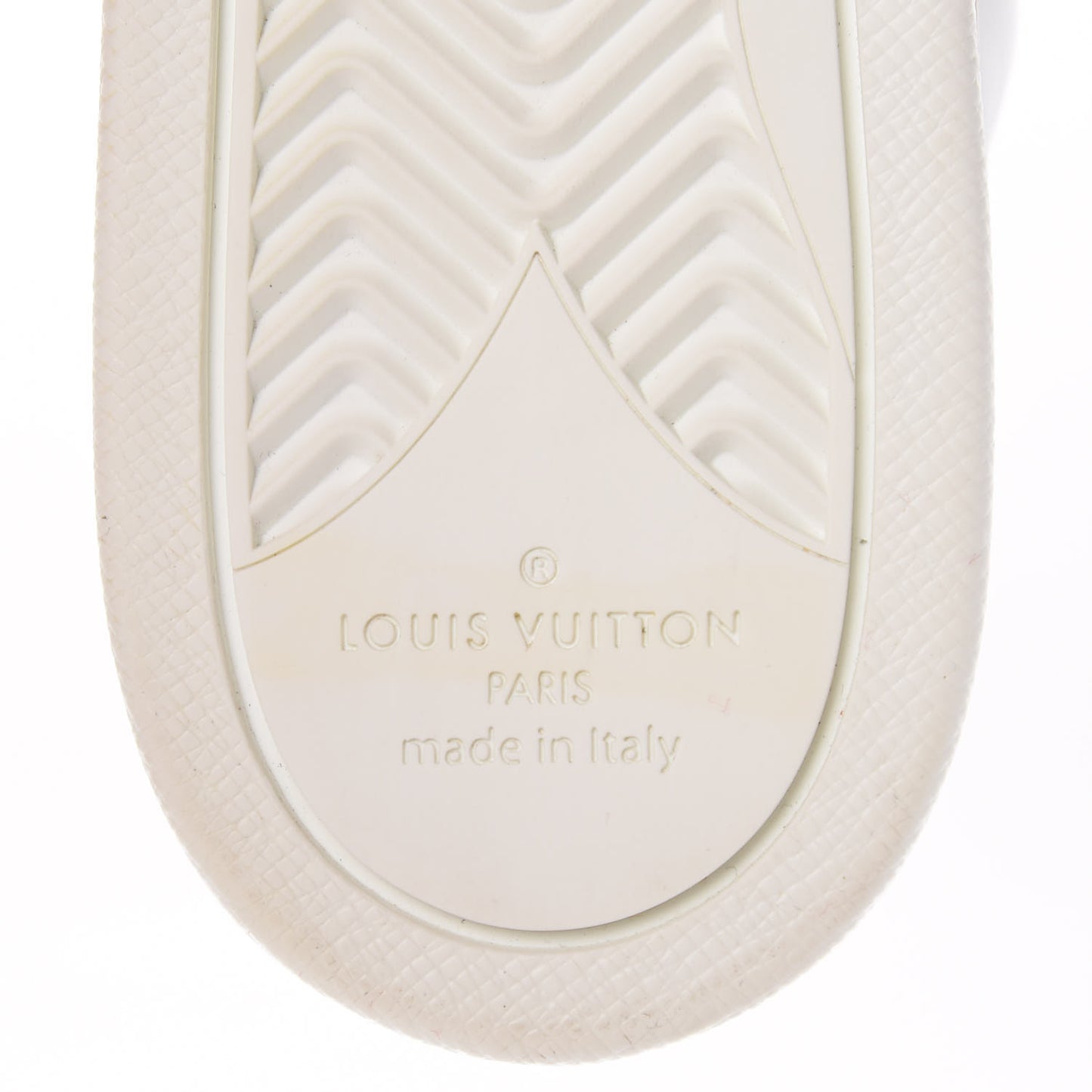 Calfskin Reverse Monogram Boombox High Top Sneakers 38.5 White