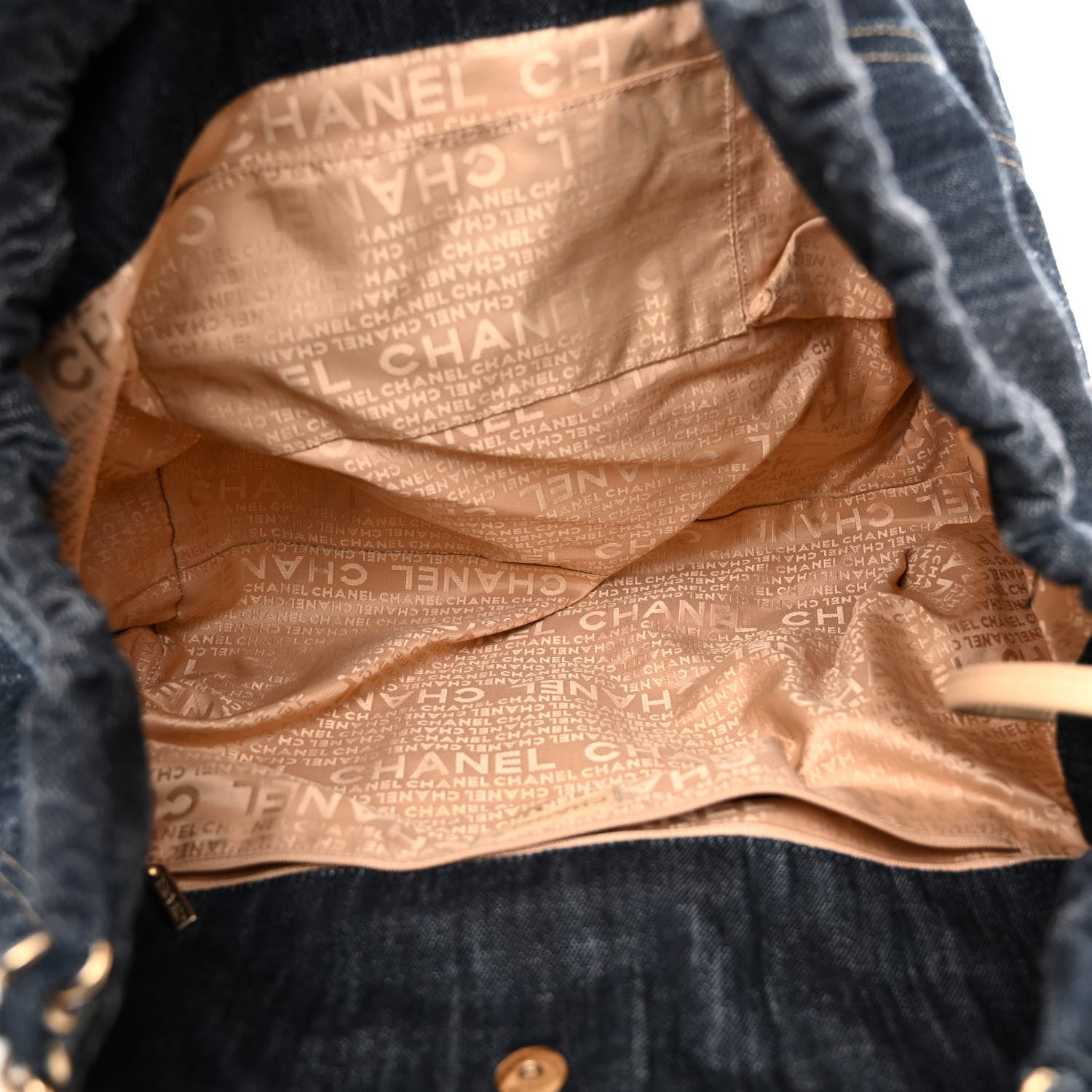 Chanel Denim XL Coco Cabas Tote Blue 6 of 15
