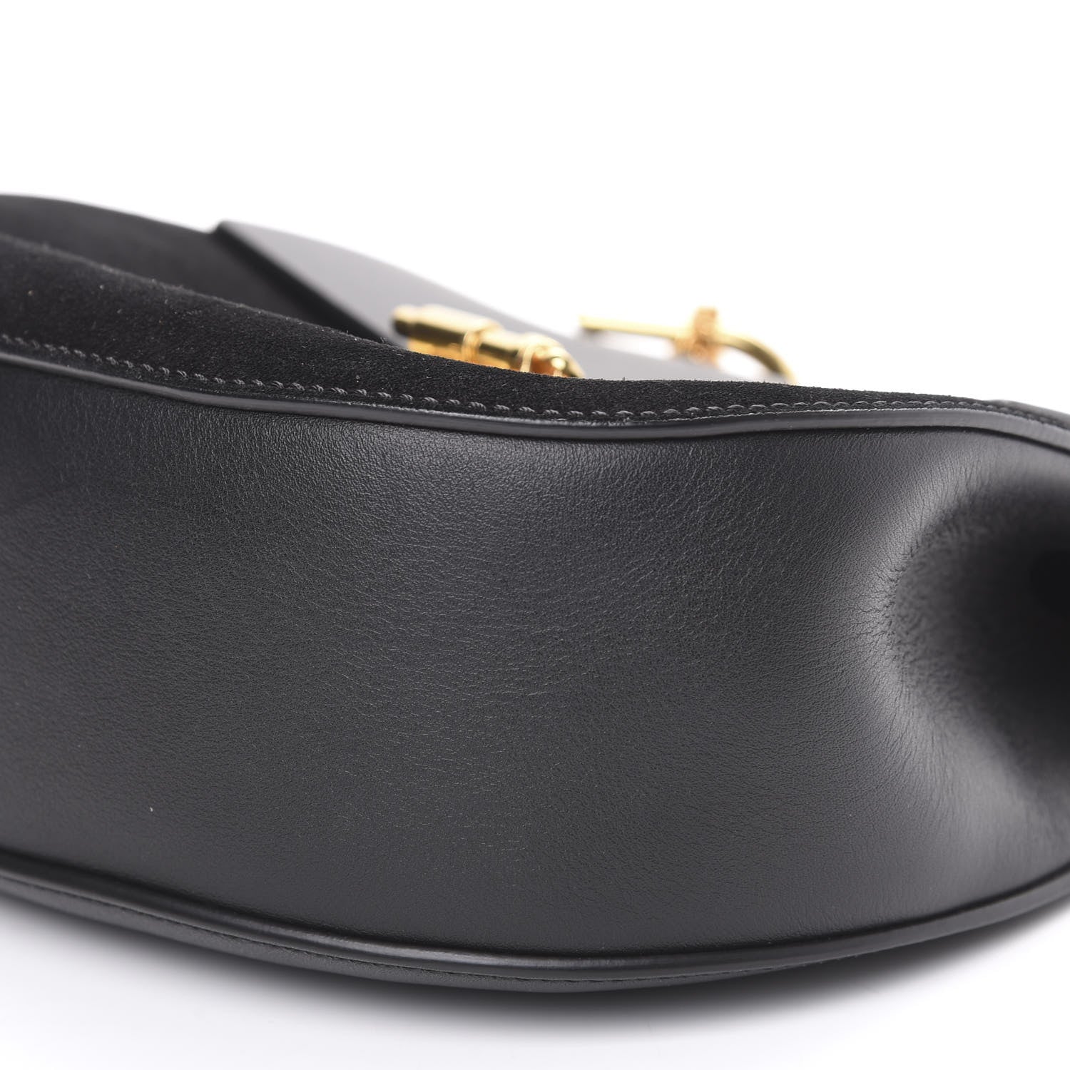 Chloe Suede Calfskin Mini Drew Shoulder Bag Black 10 of 10