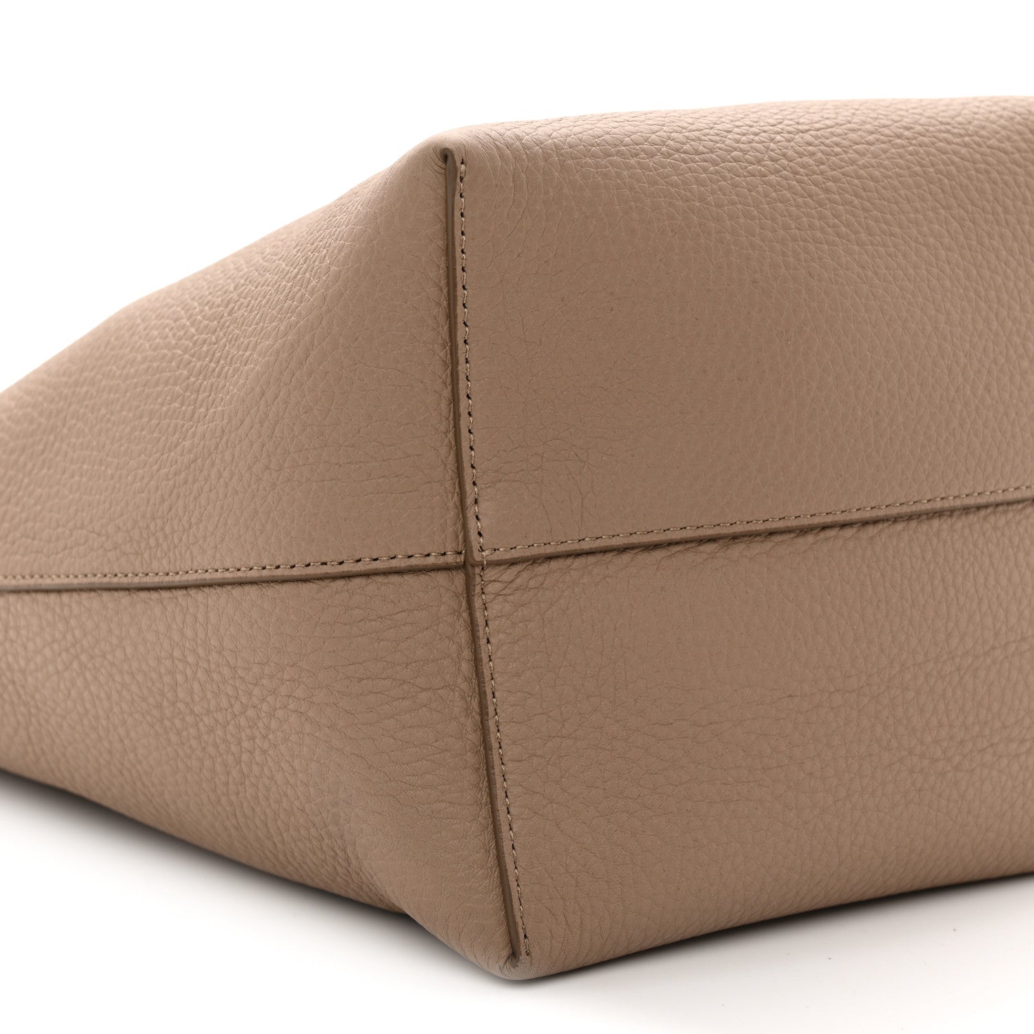 The Row Grained Calfskin Medium N/S Park Tote Dark Taupe 9 of 10