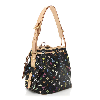 Louis Vuitton Monogram Multicolor Petit Noe Black 3 of 10