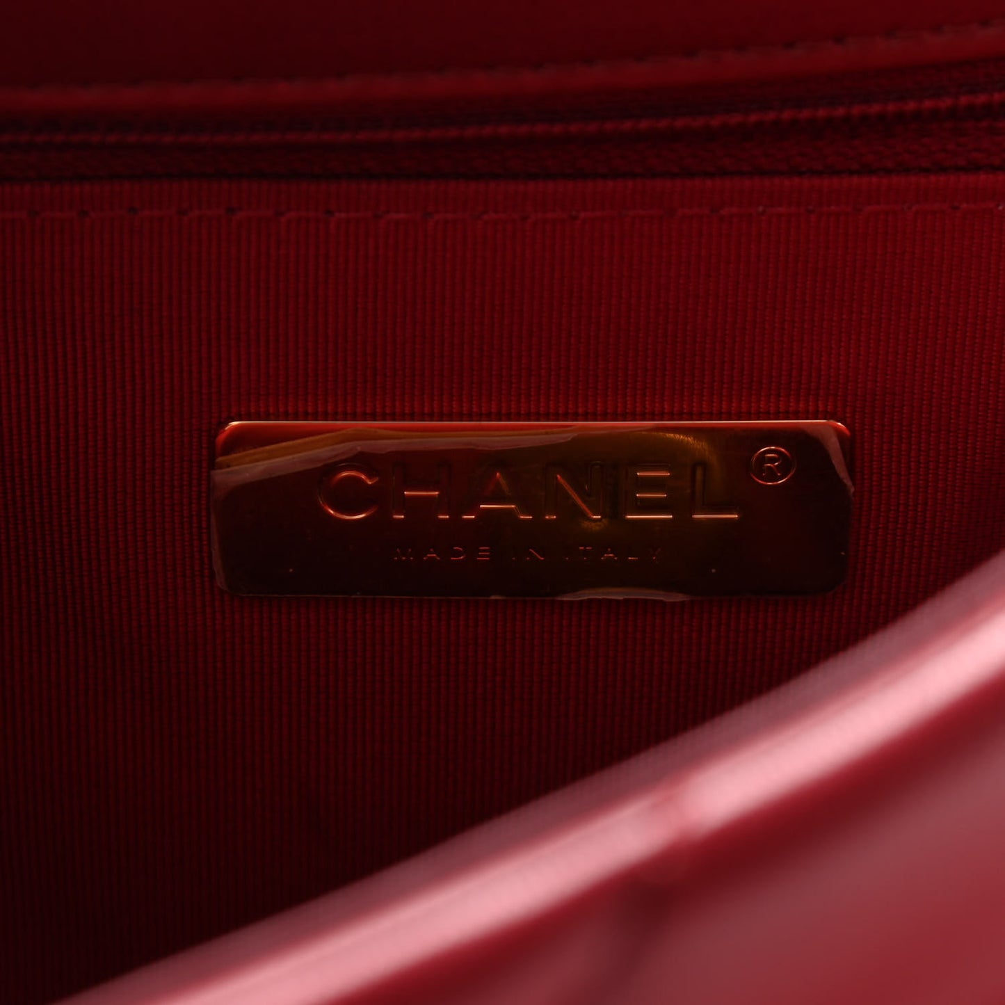 Goatskin Quilted Medium Chanel 19 Flap Red