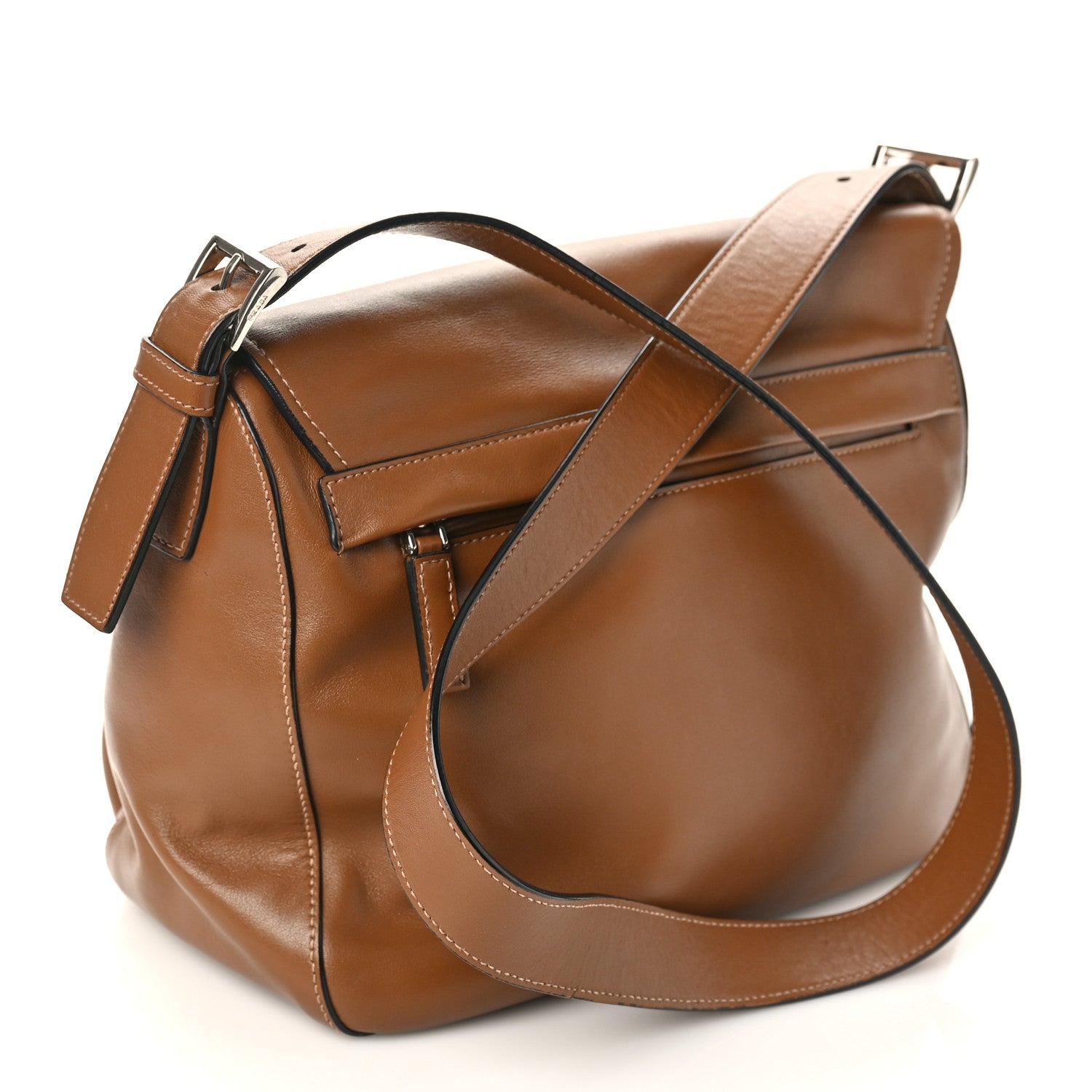 Prada Soft Calf Messenger Bag Caramel 2 of 8