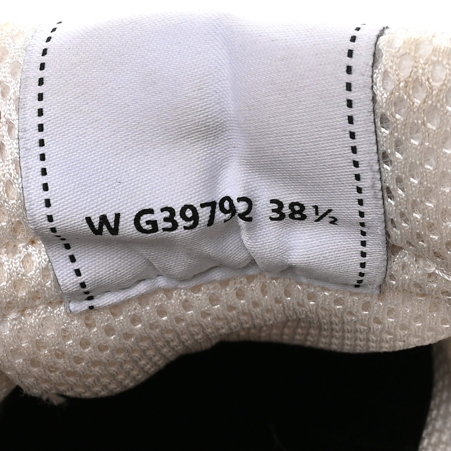 Fabric Laminated Calfskin Stretch CC Sneakers 38.5 White Silver