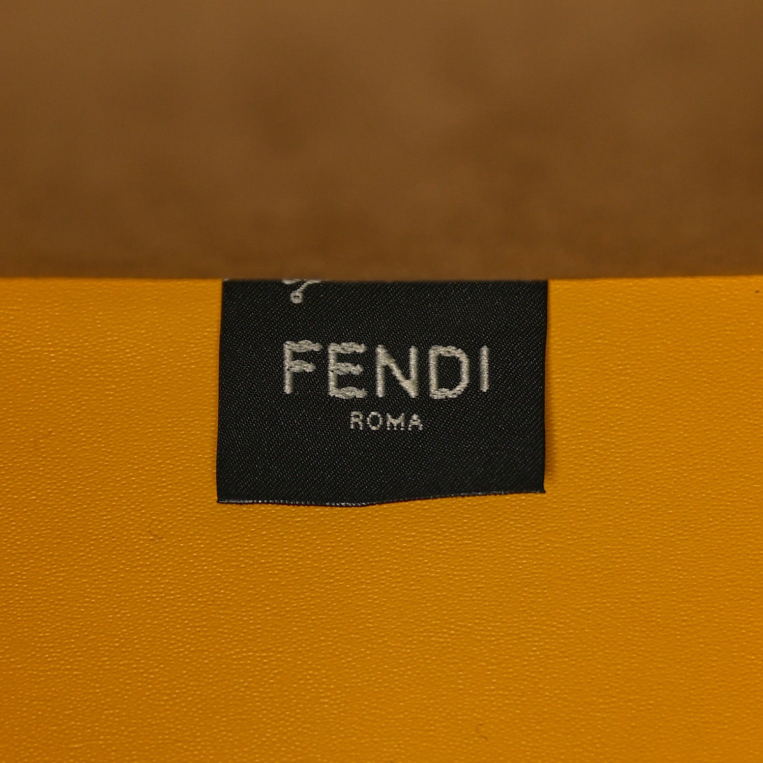 Fendi Vitello King Tamponato Plexiglass Medium Sunshine Shopper Tote Mimosa 7 of 11