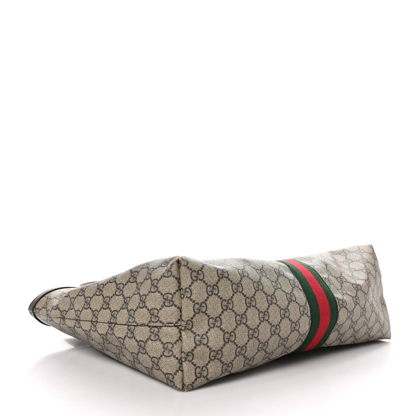 GG Supreme Monogram Medium Ophidia Shopping Tote Brown