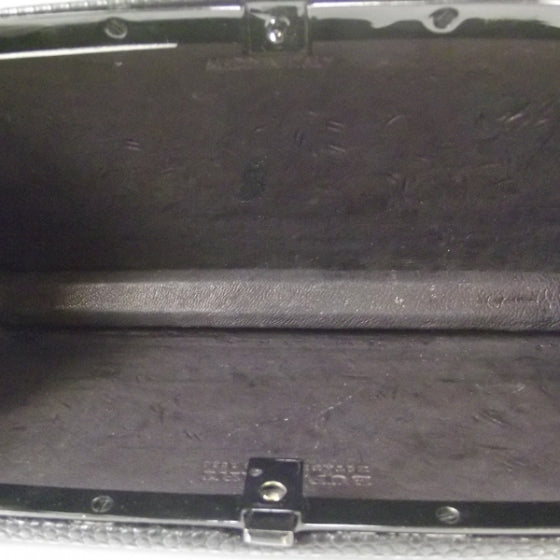 Prorsum Lizard Warrior Check Evening Bag Black