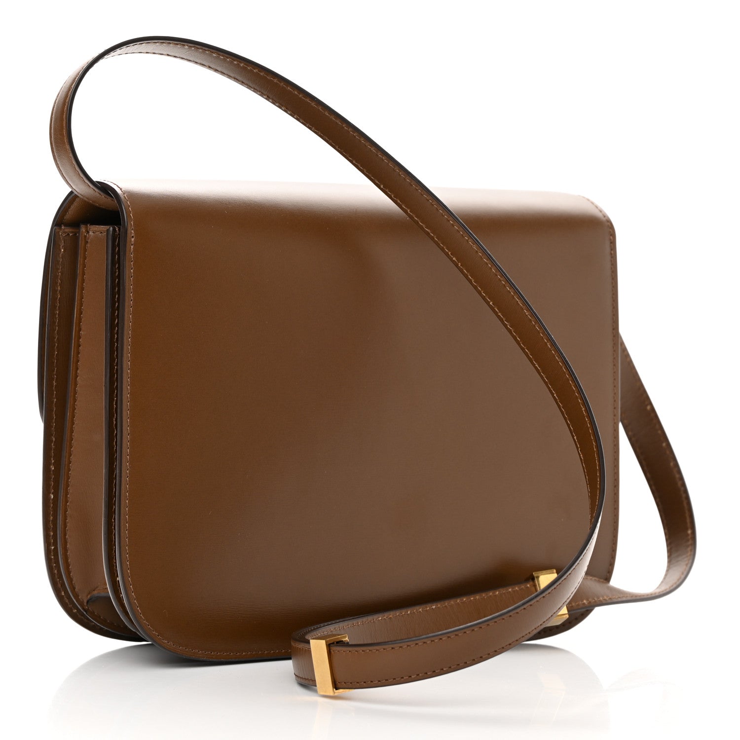Celine Box Calfskin Medium Classic Box Flap Bag Camel 3 of 14