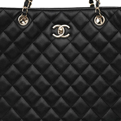 Chanel Caviar Quilted Large Shopping Tote Black 15 of 21