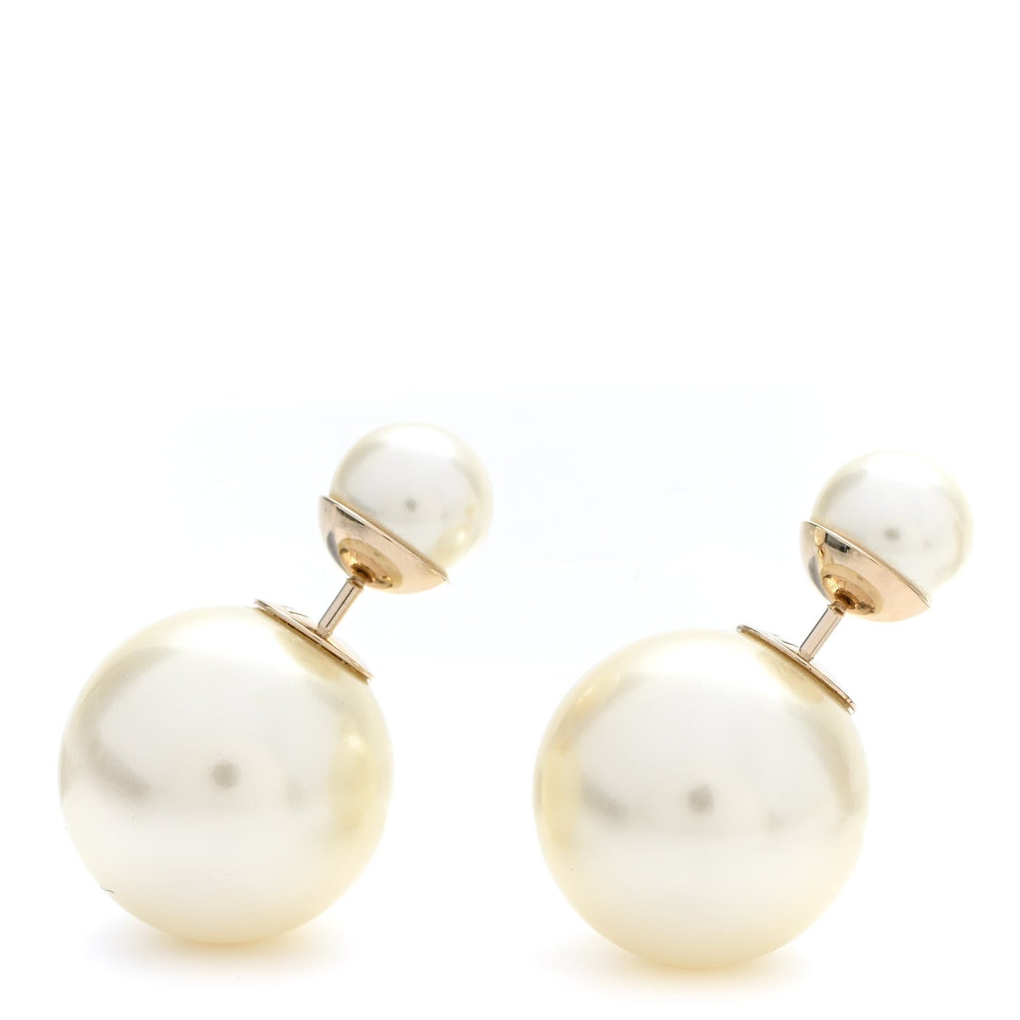 Pearl Mise En Dior Tribal Earrings Gold