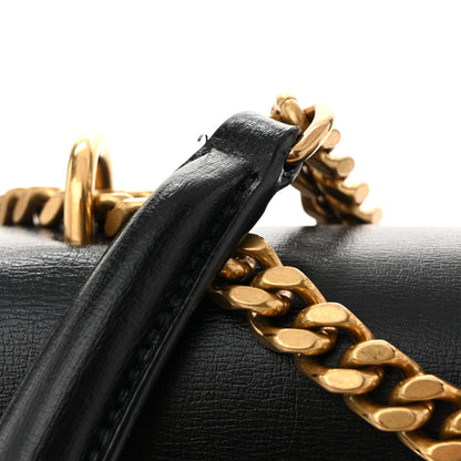 Saint Laurent Calfskin Large Monogram Sunset Black 10 of 11