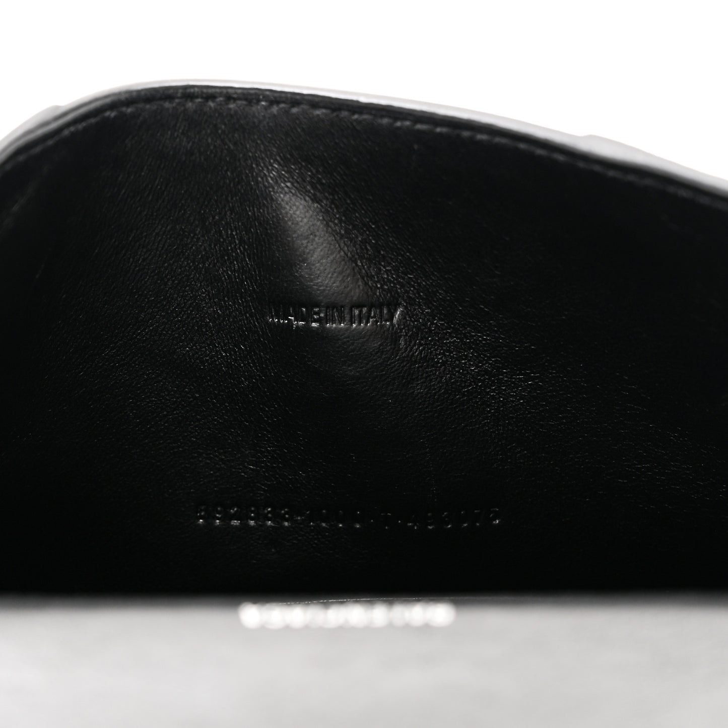 Grained Calfskin Hourglass Top Handle Bag XS Black