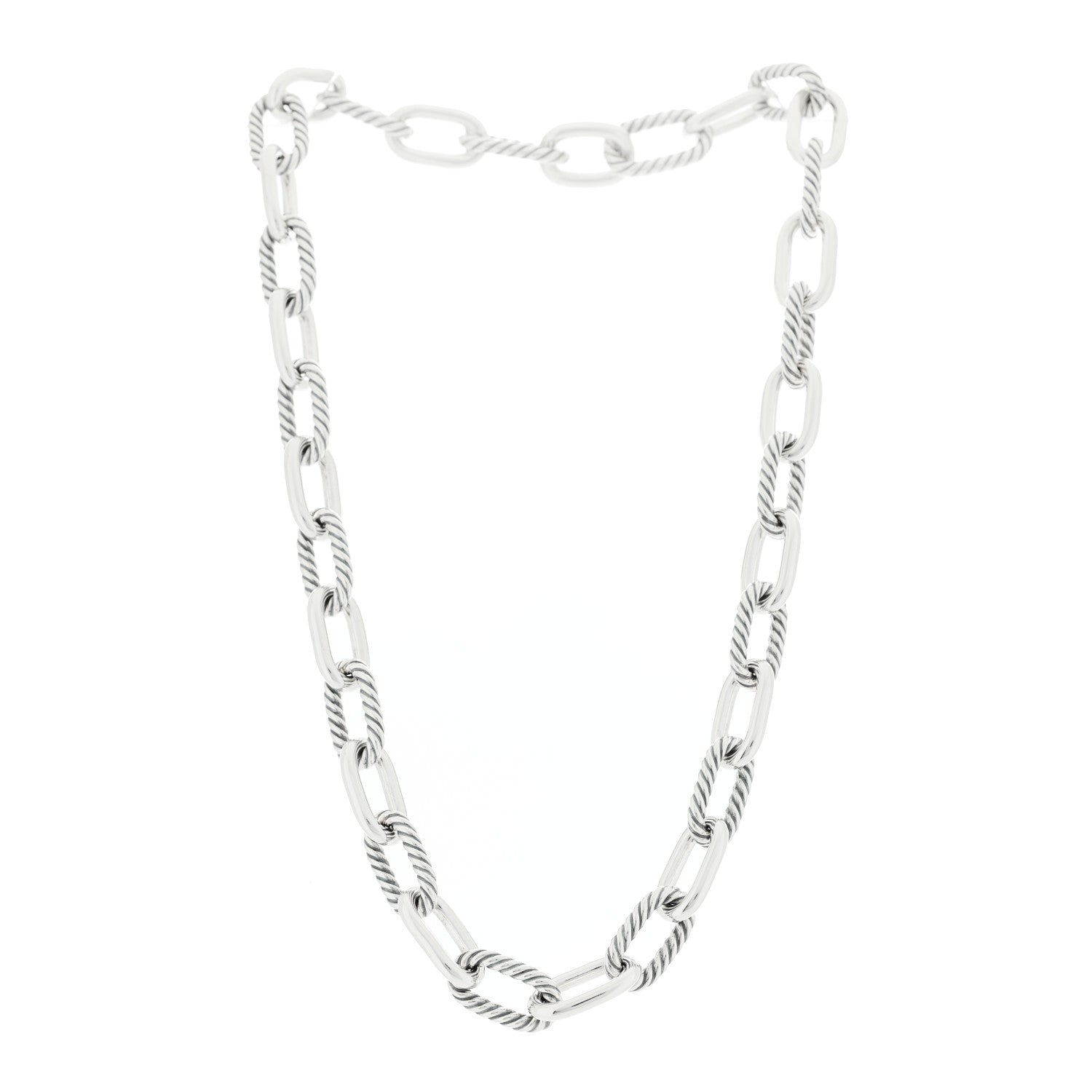 David Yurman Sterling Silver 11mm Madison Chain Necklace 1 of 5