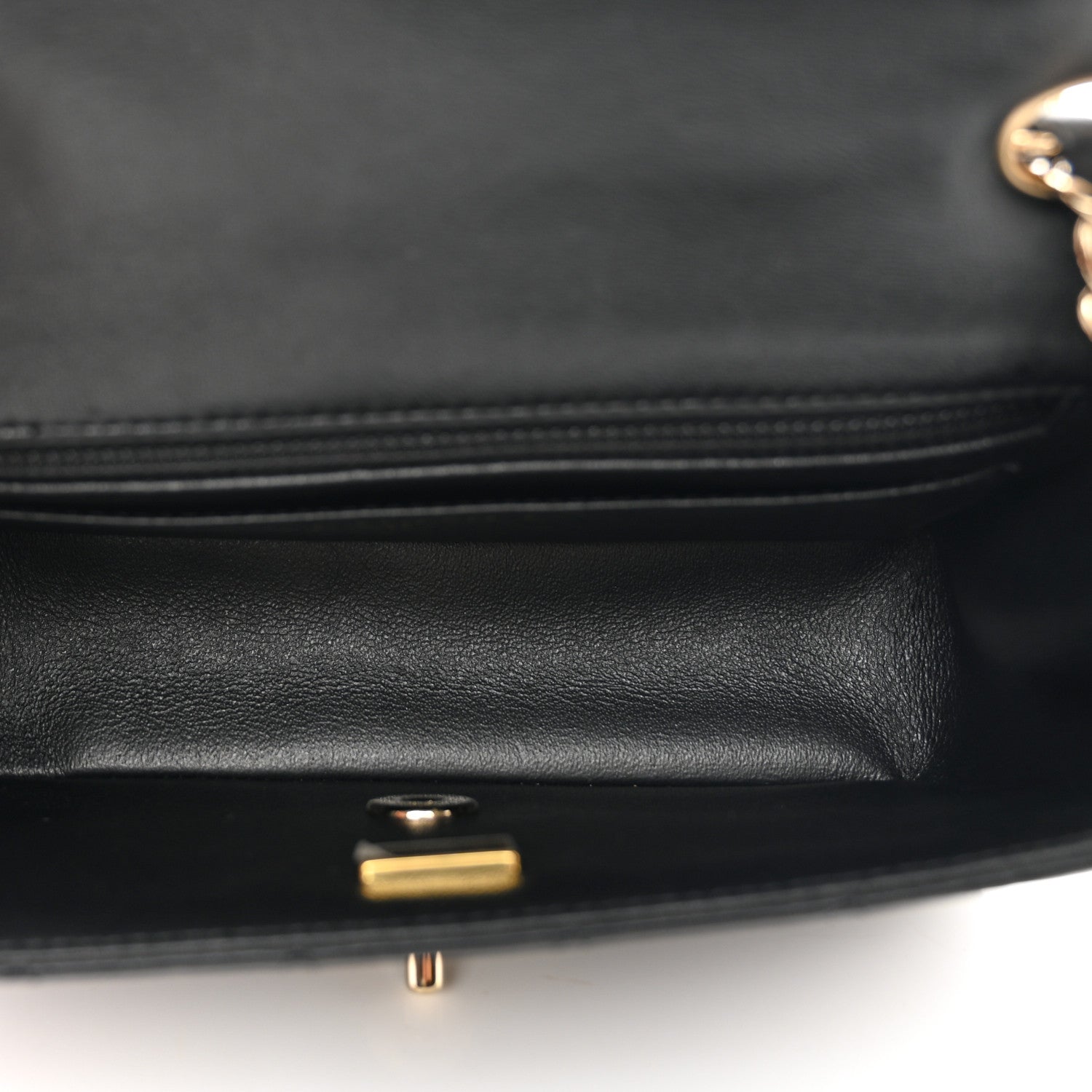 Chanel Lambskin Quilted Mini Rectangular Flap Black 5 of 10