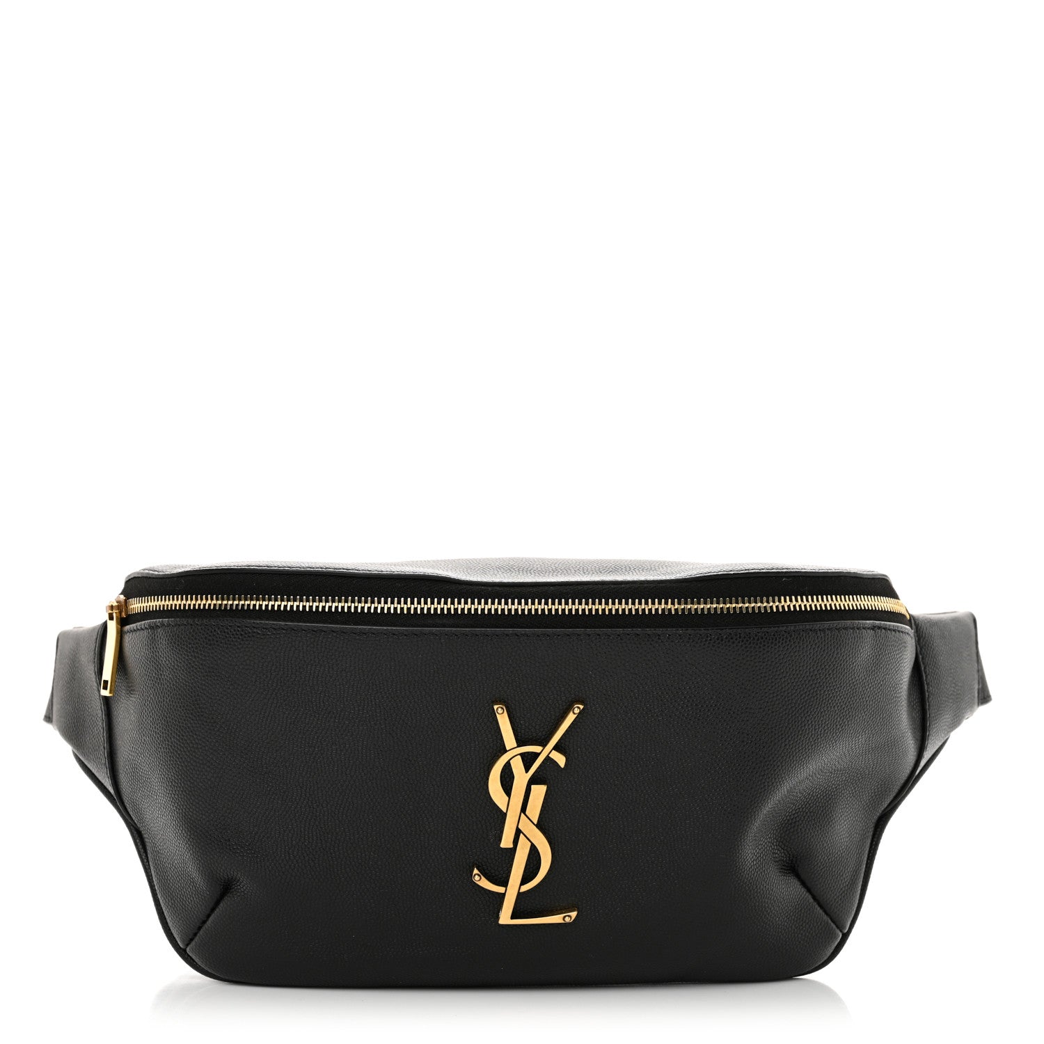 Saint Laurent Grain De Poudre Monogram Belt Bag Black 1 of 11