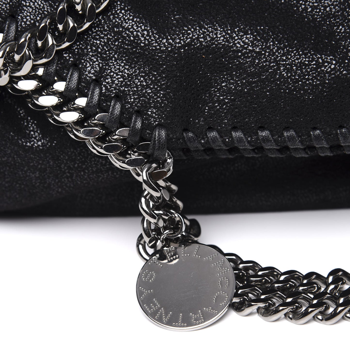 Shaggy Deer Falabella Fold Over Tote Black