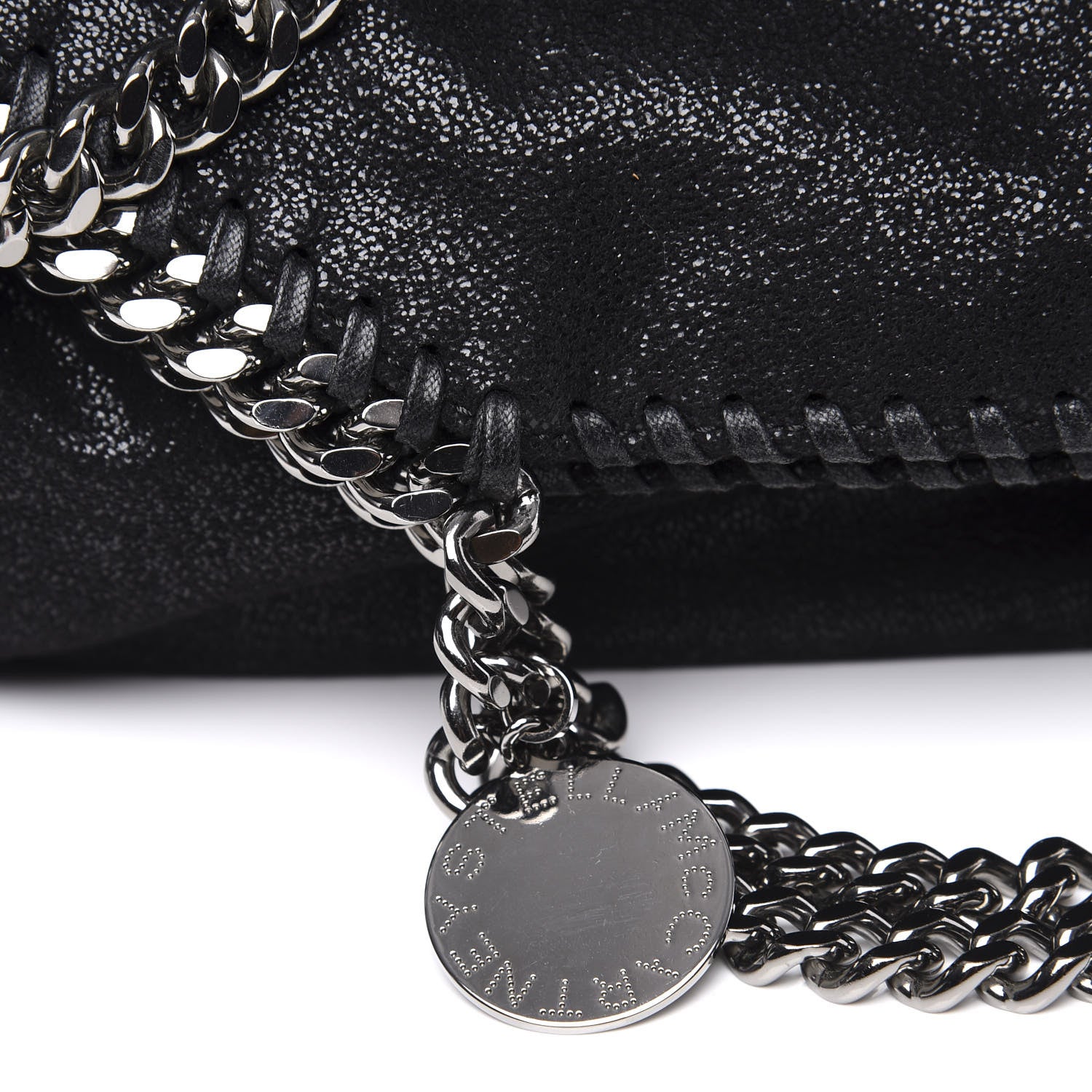 Stella McCartney Shaggy Deer Falabella Fold Over Tote Black 10 of 10