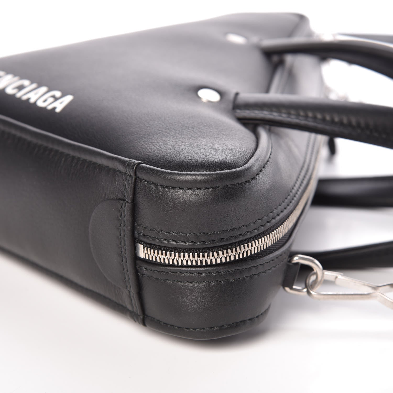 Balenciaga Calfskin XS Triangle Duffle Black 9 of 10