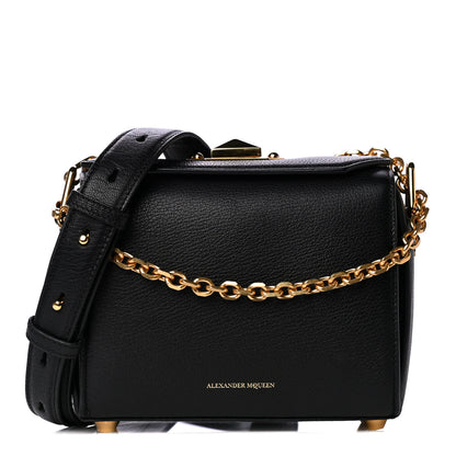 Alexander McQueen Fine Grain Goatskin Box Shoulder Bag 19 Black 1 of 13
