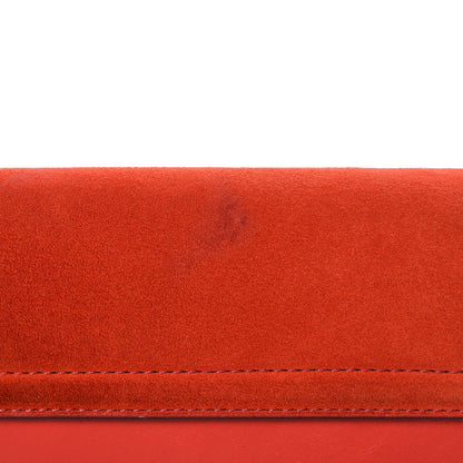 Chloe Suede Calfskin Small Faye Shoulder Bag Sepia Red 11 of 11