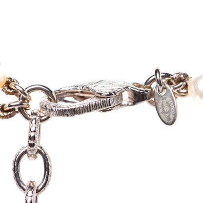 Chanel Pearl Multi Strand CC Necklace Gold 13 of 14