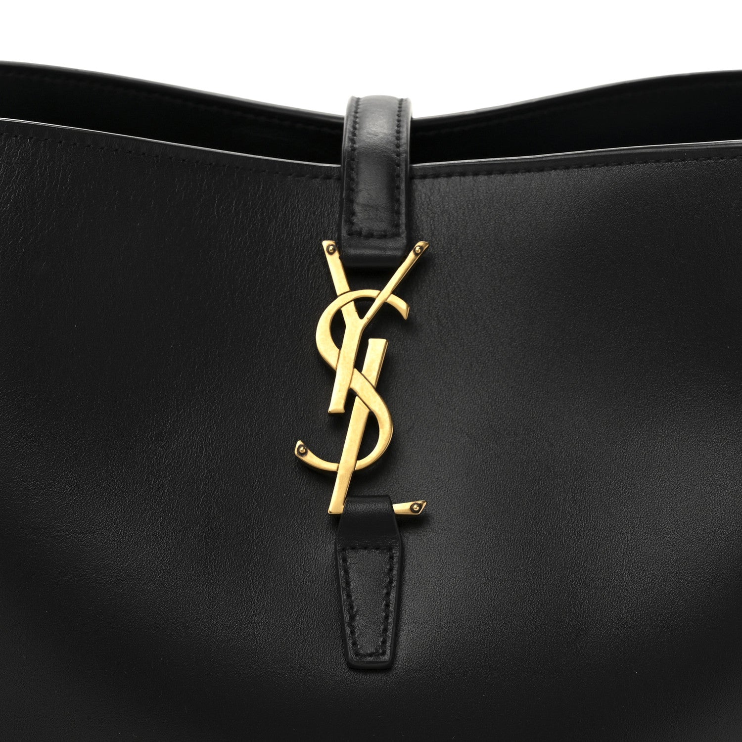 Saint Laurent Shiny Calfskin Le 37 Bucket Bag  Black 9 of 11