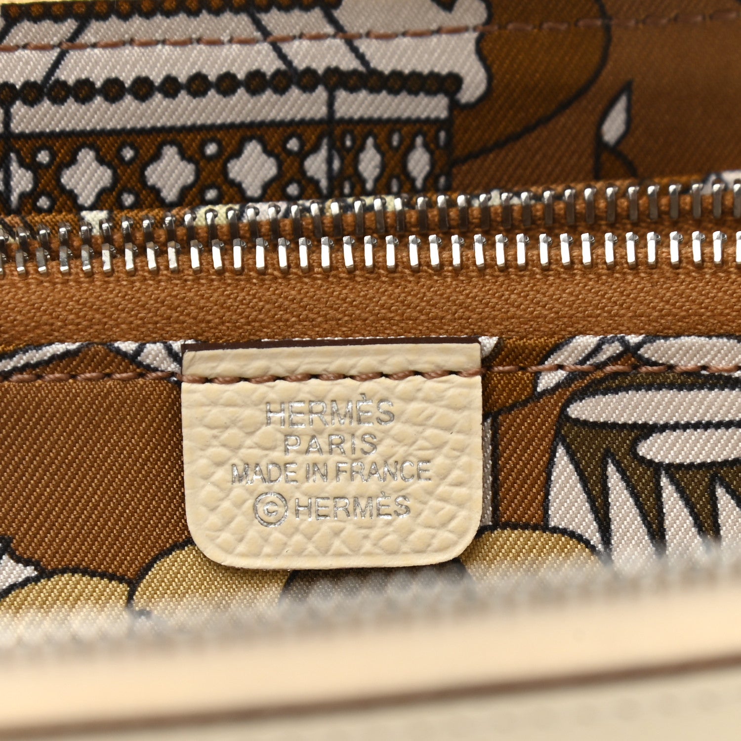 Hermes Epsom Silk'in Compact Wallet Nata 6 of 8